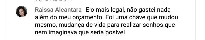 Depoimento de Raissa Alcantara: não gastei nada além do meu orçamento